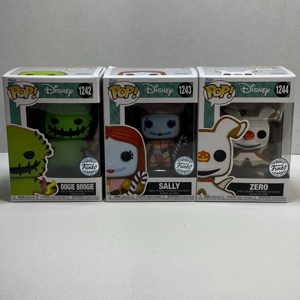 Nightmare before christmas Gingerbread Funko Pop complete set of 3